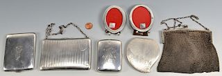 7 Misc. Silver Items incl. Purses, Card Cases