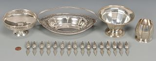 Sterling Candy dishes, Corn Holders