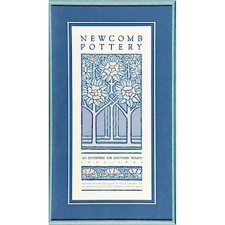 NEWCOMB POTTERY EXHIBITION POSTER