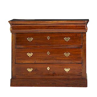 EMPIRE STYLE ELM CHEST OF DRAWERS