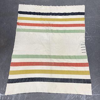 Antique 4 Point Hudsons Bay Wool Trade Blanket