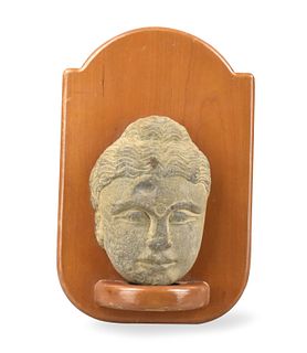 Gandhara Stone Carved Head, 3rd C.