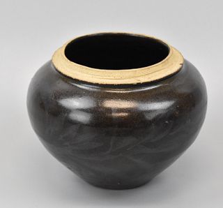 Chinese Black Glazed Jar ,Yuan Dynasty