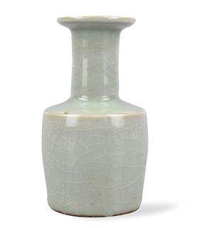 Chinese Longquan Ware Celadon Mallet Vase
