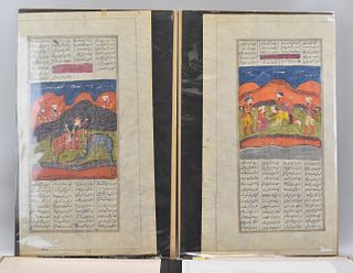 Album of 7 Indian Mughal Paintings