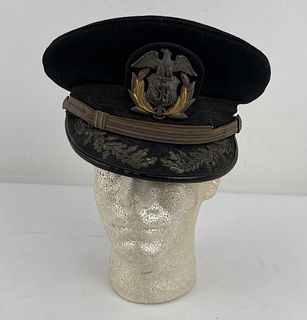 WW2 Merchant Marine US Navy Officers Hat