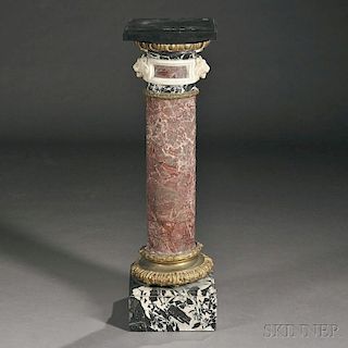 Gilt-bronze-mounted Specimen Marble Pedestal