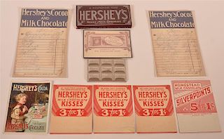 Lot of Early 1900s Hershey Chocolate Advertising