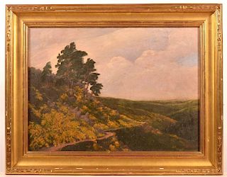 20th C. CA Oil on Canvas Lanscape