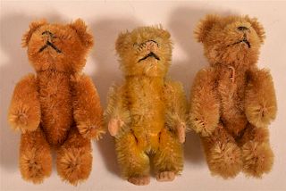 Three Schuco Vintage Mohair Teddy Bears.