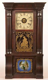 Seth Thomas Mahogany Triple Decker Clock.