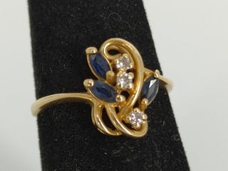 14kt Gold and Gemstone Ring