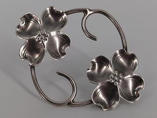 Sterling Silver Flower Pin