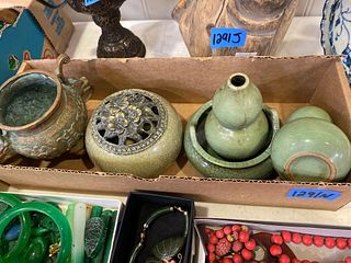 Chinese Stone & Cast Metal Housewares