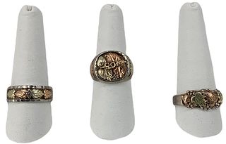 Sterling Silver & 12kt Gold Rings