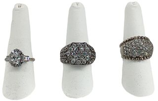 Sterling Silver & CZ Stone Rings