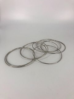 Set of Matched Sterling Silver Bangles