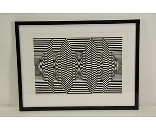 BLACK AND WHITE ABSTRACT PRINT 3/150