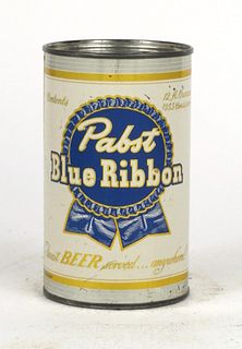 1954 Pabst Blue Ribbon Beer Mini Can No Ref., Milwaukee, Wisconsin