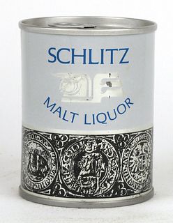 1965 Schlitz Malt Liquor 8oz Can T29-40, Milwaukee, Wisconsin
