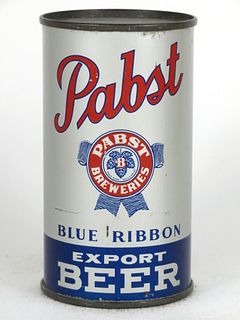 1939 Pabst Blue Ribbon Export Beer (Display Can) 12oz Flat Top Can OI-656, Milwaukee, Wisconsin