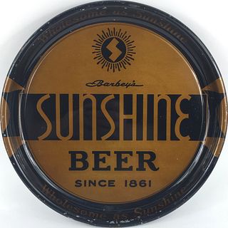1937 Sunshine Beer 13 inch Serving Tray, Reading, Pennsylvania