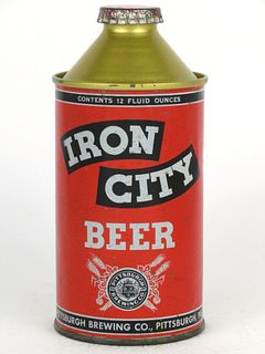 1946 Iron City Beer 12oz Cone Top Can 169.31, Pittsburgh, Pennsylvania