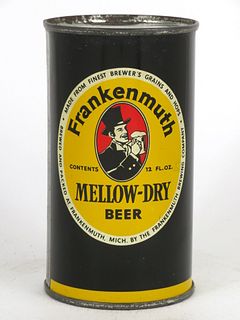 1952 Frankenmuth Mellow-Dry Beer 12oz Flat Top Can 66-28, Frankenmuth, Michigan