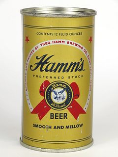 1951 Hamm's Preferred Stock Beer 12oz Flat Top Can 79-19, Saint Paul, Minnesota