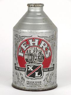 1948 Fehr's X/L Beer 12oz Crowntainer 193-24, Louisville, Kentucky