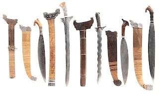 Four Southeast Asia Edged Weapons,