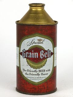 1953 Grain Belt Special Beer 12oz Cone Top Can 167-19, Minneapolis, Minnesota