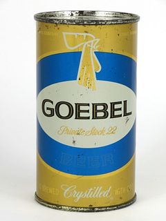 1958 Goebel Private Stock 22 Beer 12oz Flat Top Can 71-10.1, Detroit, Michigan