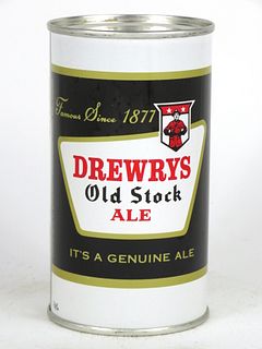 1964 Drewrys Old Stock Ale 12oz Tab Top Can T59-19f, South Bend, Indiana