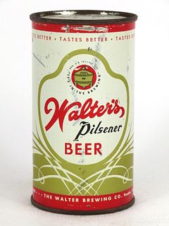 1948 Walter's Pilsener Beer 12oz Flat Top Can 144-15, Pueblo, Colorado