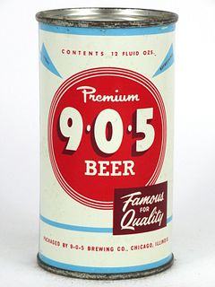 1960 9*0*5 Premium Beer 12oz Flat Top Can 103-19.2, Chicago, Illinois