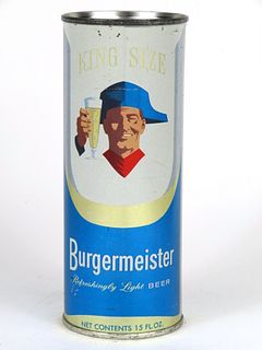 1960 Burgermeister Beer 15oz Flat Top Can 227-09, San Francisco, California