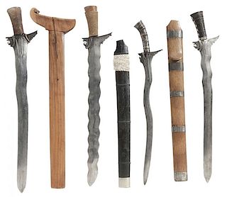 Four Southeast Asia Edged Weapons