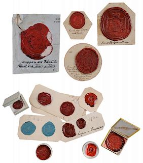 Large Collection of German Wax Seals
