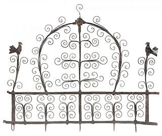 Hand-Crafted Wrought Iron Utensil Rack