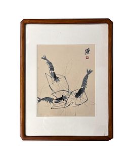 Circa 1910 Japanese Lobster Print