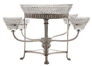 English Silver-Plate Epergne
