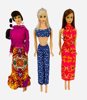 (3) Mod Barbies - Barbies may /may not have had haircuts & touch-ups too.