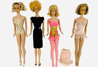 (4) Barbies - Fashion Queen Midge has been re-touched as shown.