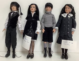 Lot of 4 Tonner Dolls. Out of boxes. In good condition.