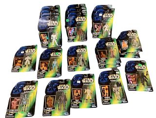 Star Wars The Power of the Force Han Solo, (2) Princess Leia Organa, (4) Luke Skywalker, (3) Momaw Nadine, (2) Tusken Raider, (2) Greedo, (2) Hoth Reb