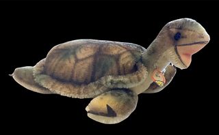 Steiff Mohair Plush turtle "SLO" 13"