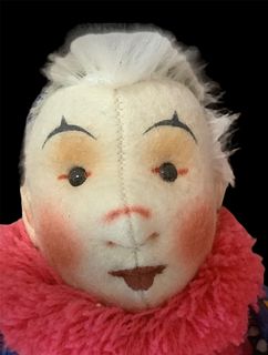 Steiff-Filzpuppe Replica Coloro Clown 18" felt doll with COA #0096