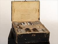 5226779: Large Demessieur Silver Flatware Set in a Fitted Box, 155 Pieces EL4QQ