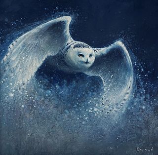Ewoud de Groot (Dutch, b. 1969), Snowy Owl
